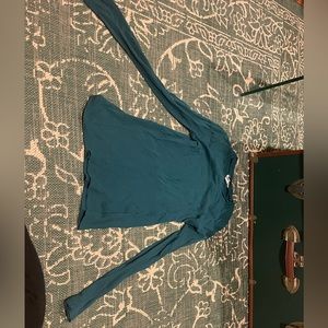 Teal long sleeve Forever 21 shirt